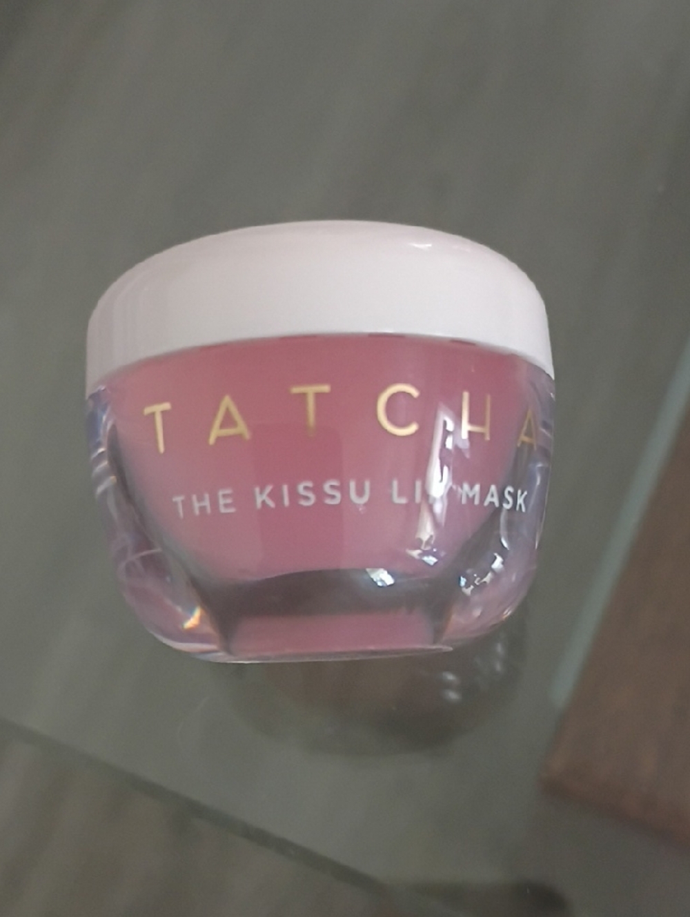 Tatcha Kissu Lip Mask Jar - Soft Pink and White